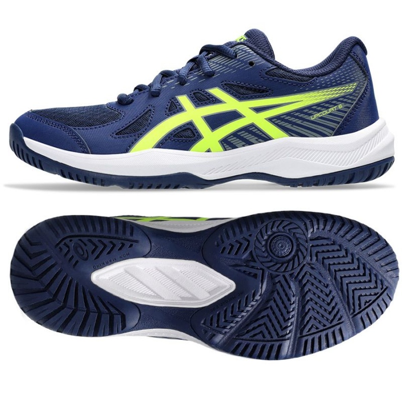 Pantofi de volei Asics Upcourt 6 Gs Jr 1074A045 400 albastru 1