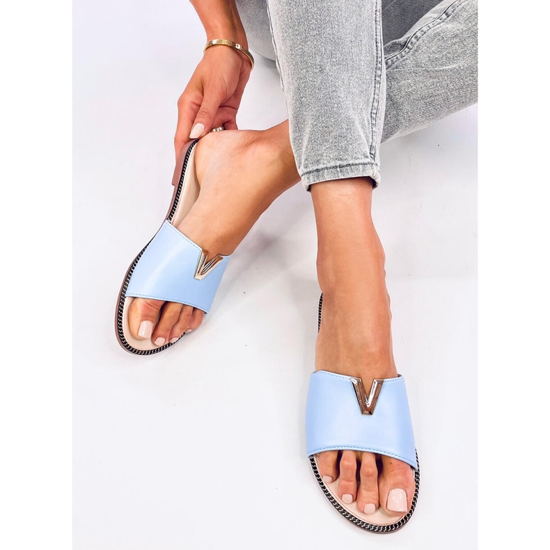 Papuci faciali dama Willow Blue albastru 1