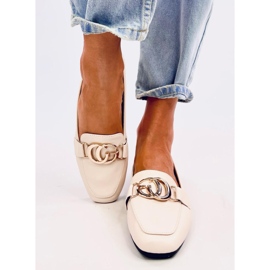 Mocasini de dama Elisa Beige bej 1