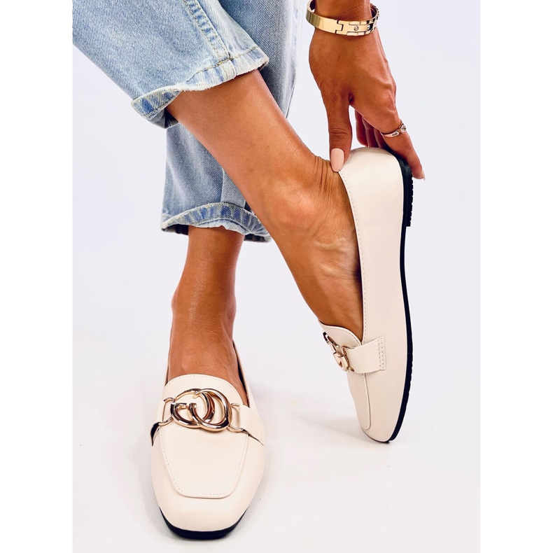 Mocasini de dama Elisa Beige bej 2