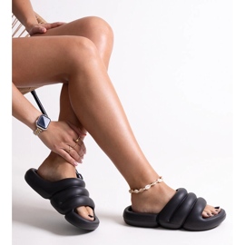 Papuci negri din spuma Haile negru 1 Papuci negri din spuma Haile negru 1