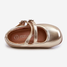 Balerini pentru copii cu bretele Margenis aurii de aur 1