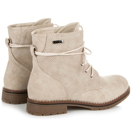 Juliet Botine bej cu toc plat 1