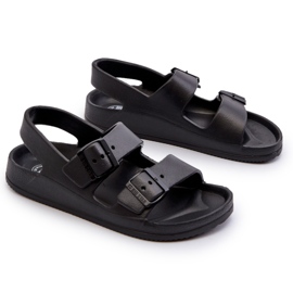 Flip-flops ușoare pentru copii cu catarame Big Star NN374541 Negru 4