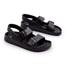 Flip-flops ușoare pentru copii cu catarame Big Star NN374541 Negru 3