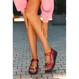 S.Barski Sandale cu pană pentru femei D&A CR954 violet 1 S.Barski Sandale cu pană pentru femei D&A CR954 violet 1