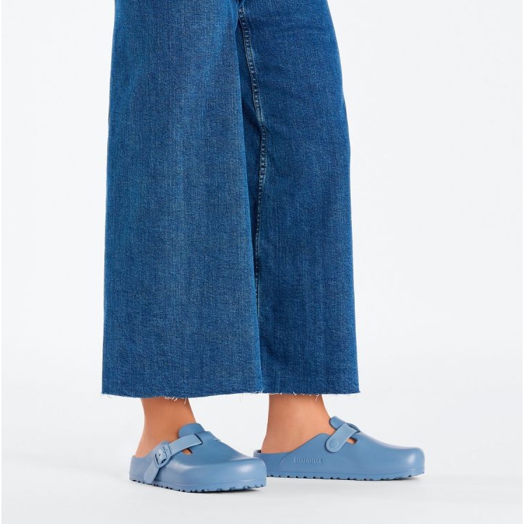 Slapi Birkenstock Boston Eva W 1027259 albastru 2