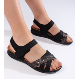 Sandale de dama albastru deschis cu platforma 1