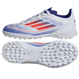 Pantofi de fotbal Adidas F50 League Tf IF1372 alb 1