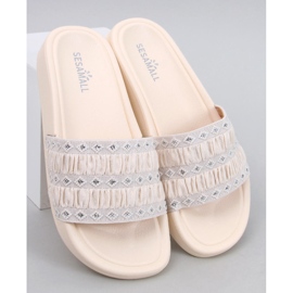 Flip-flops dama Diakis Beige bej 1