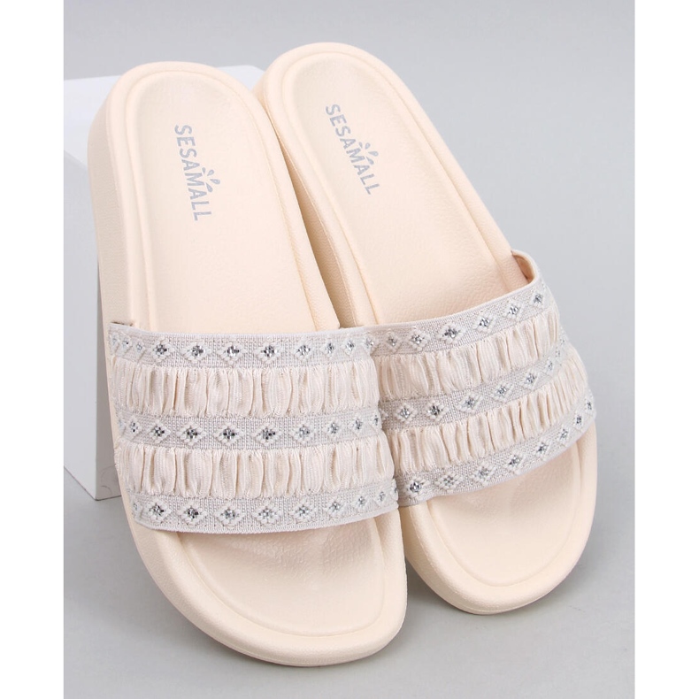 Flip-flops dama Diakis Beige bej 1