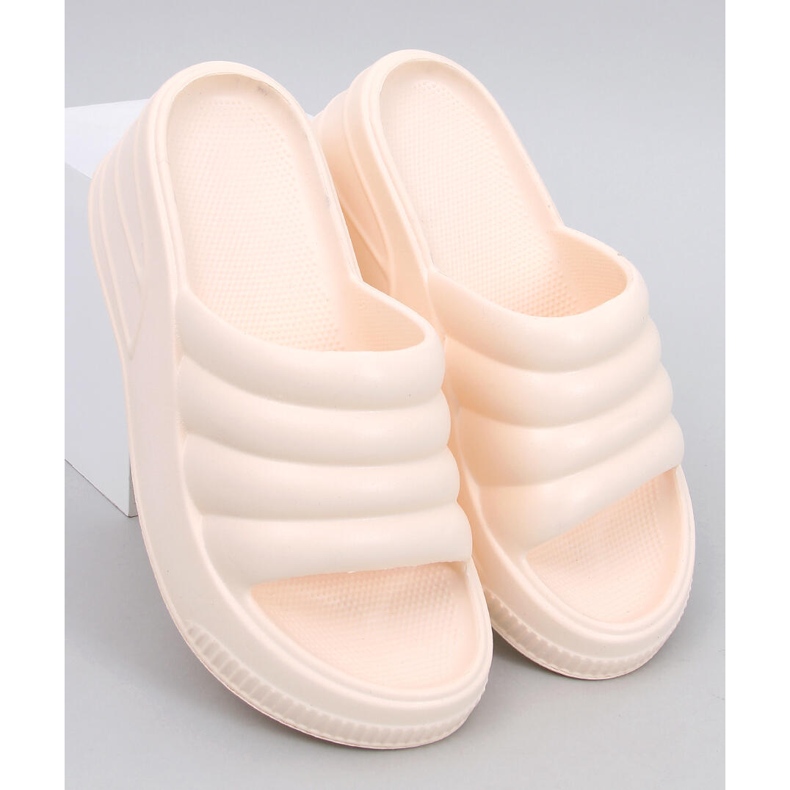 Sandale cu pană din spumă bej Diames 1