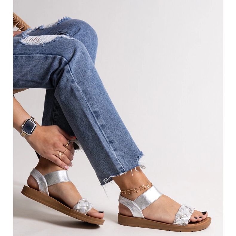 Sandale Aldona argintii 1