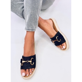 Șlapi Maters Espadrile negre negru 4