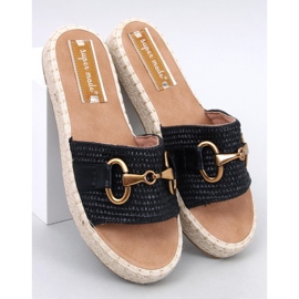 Șlapi Maters Espadrile negre negru 1