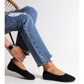 Balerini din material negru de la Yafia 1