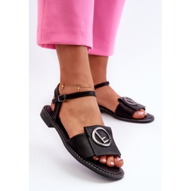 Sandale Dama Cu Decorat S.Barski KV27-045 Negru 2