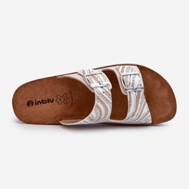 Slapi Confortabile Damă Cu Catarame Inblu CP000045 Bej 1