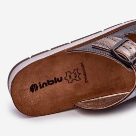 Slapi Confortabile Damă Cu Catarame Inblu CP000045 Negru 1