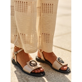 Sandale Dama Cu Decorat S.Barski KV27-045 Aur de aur 1