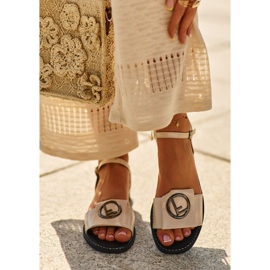 Sandale Dama Cu Decorat S.Barski KV27-045 Aur de aur 2 Sandale Dama Cu Decorat S.Barski KV27-045 Aur de aur 2