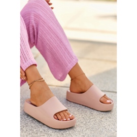 Flip-flops de damă roz Airaplea Foam Platform 2