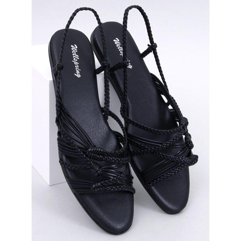 Limbe Sandale negre stil boho negru 1 Limbe Sandale negre stil boho negru 1