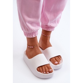 Flip-flops pentru femei Airaplea Foam Platform, alb 5