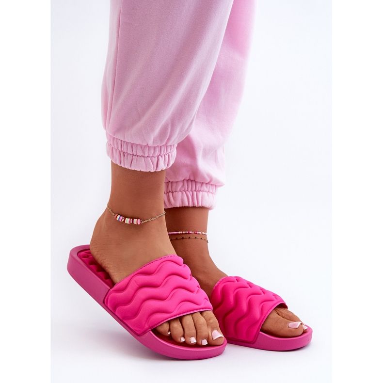 Flip-flops de damă ușoare pentru piscină Fuchsia Beliordia roz 1