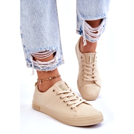 Pantofi de damă Smooth Low Big Star LL274061 Bej 2