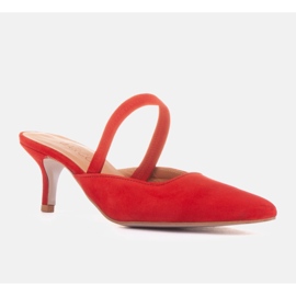 Marco Shoes Șlapii lui Emilian roșu 3