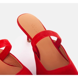 Marco Shoes Șlapii lui Emilian roșu 6
