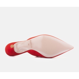 Marco Shoes Șlapii lui Emilian roșu 7