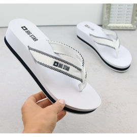 Flip-flops pentru damă, alb Big Star NN274A726 2
