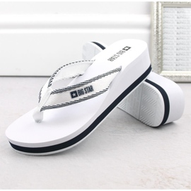 Flip-flops pentru damă, alb Big Star NN274A726 4