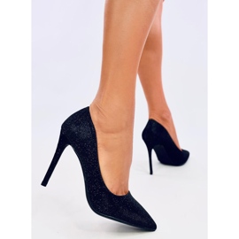 Tocuri înalte irizate de damă Anabelle Black negru 4