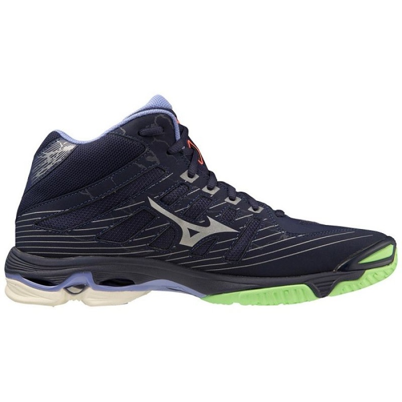 Pantofi de volei Mizuno Wave Voltage Mid V1GA216511 albastru 1
