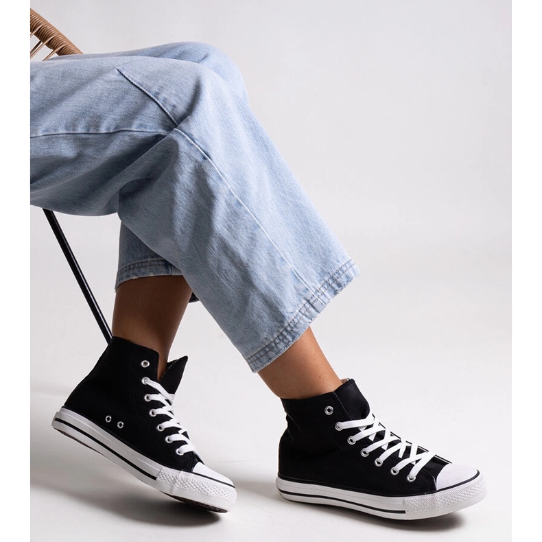 Tenisi înalți negri Efren negru 1