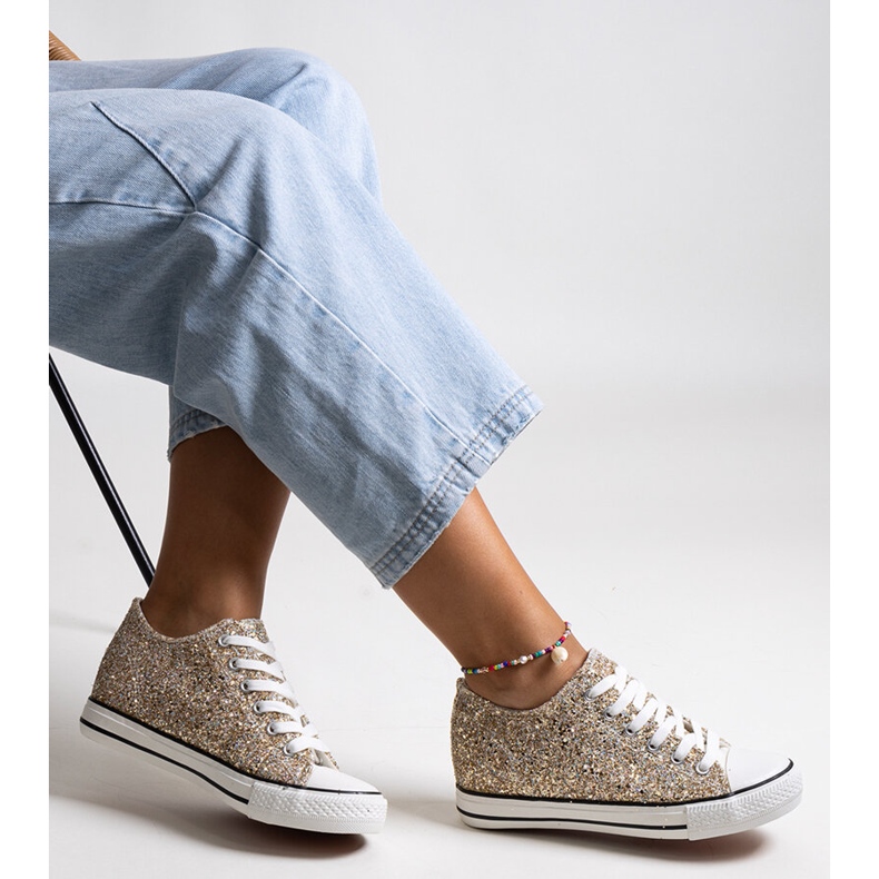 Bez marki Tenisi înalți Jadwa aurii strălucitori de aur 1 Bez marki Tenisi înalți Jadwa aurii strălucitori de aur 1