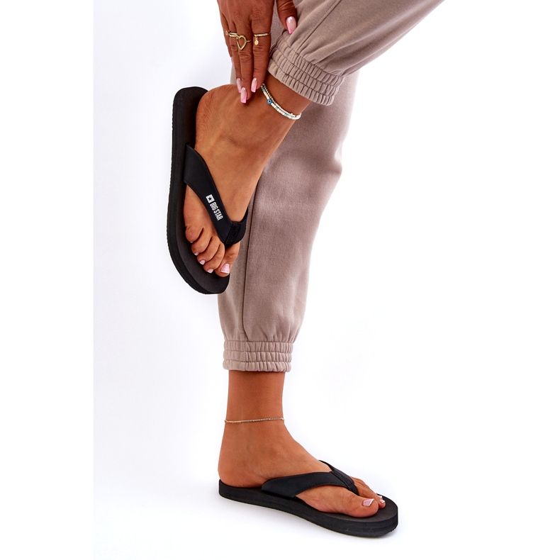 Șlapi ușoare din spumă pentru femei Big Star NN274A718 Negru 3