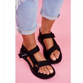 Sandale de damă Big Star Black FF274A600 negre negru 2