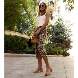 Sandale maro cu toc inalt Madea 2