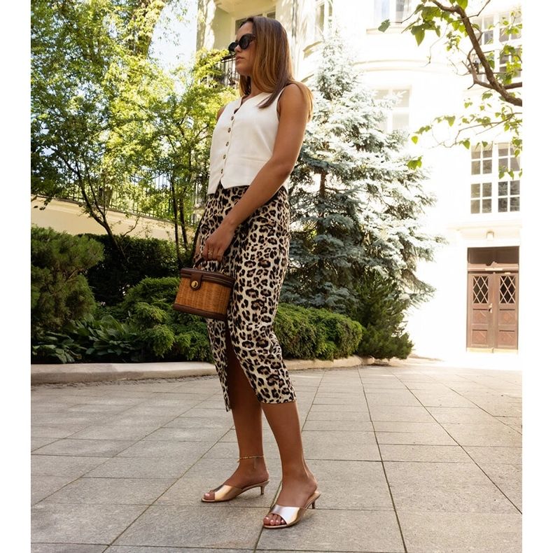 Sandale roz Maloua cu toc mic 2