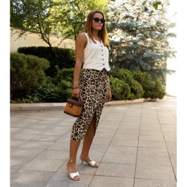 Sandale Maloua aurii cu toc mic de aur 1