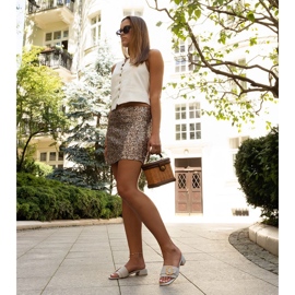 Slapi cu toc jos Cantara verde 2