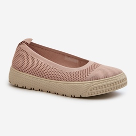 Pantofi de damă cu platformă slip-on roz Pimadea 3