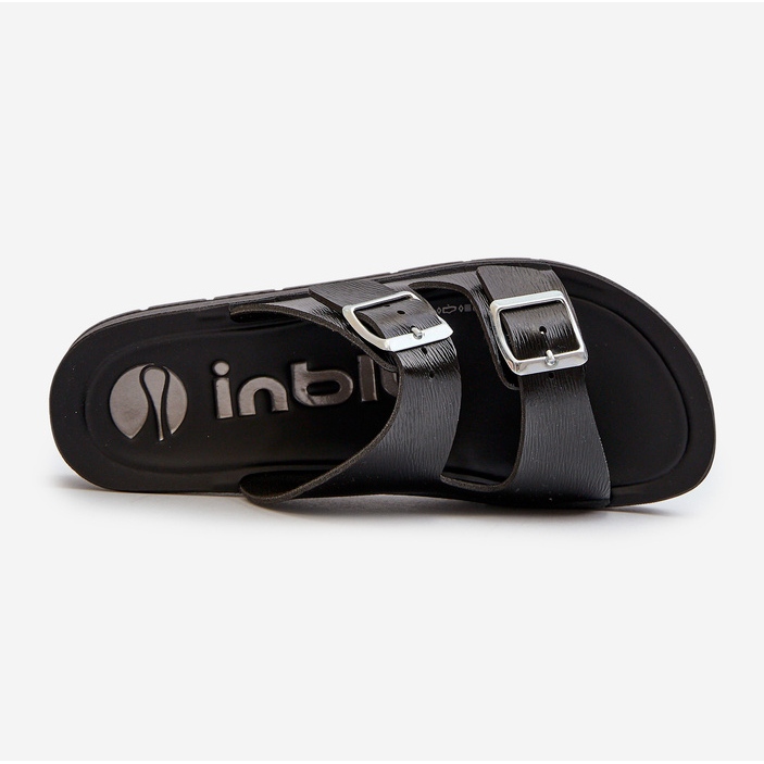 Slapi Confortabile Damă Cu Catarame Inblu CP000034 Negru 1 Slapi Confortabile Damă Cu Catarame Inblu CP000034 Negru 1