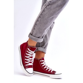 Pantofi de damă Classic High Burgundy Remos roșu 2