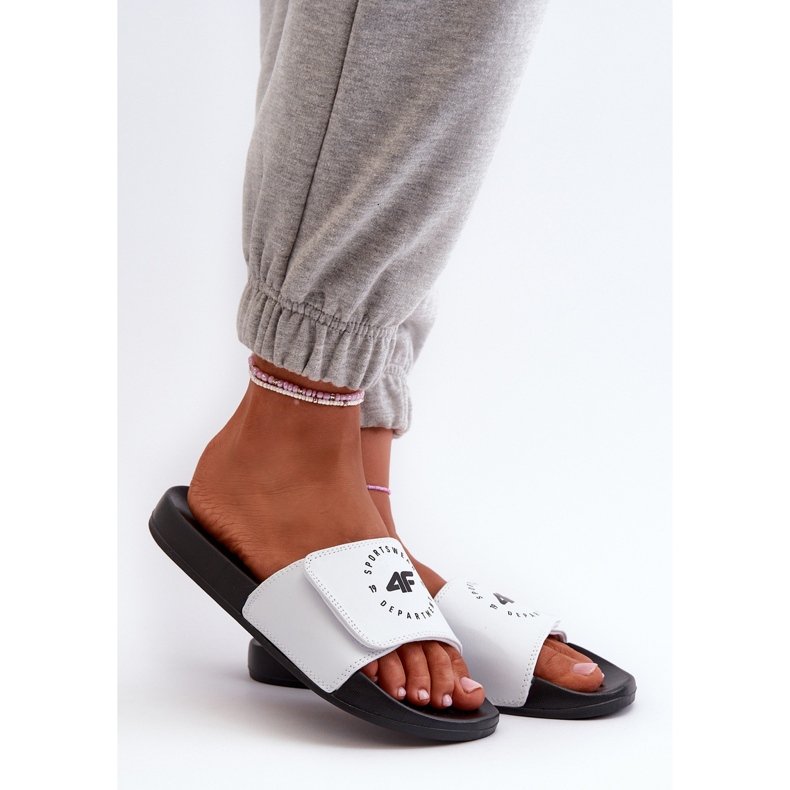 Flip-flops pentru copii 4FJMM00FFLIF042-10S alb și negru 2