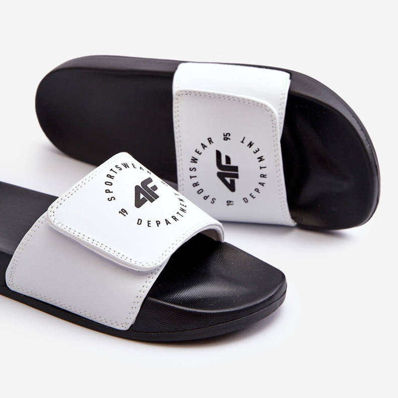 Flip-flops pentru copii 4FJMM00FFLIF042-10S alb și negru 1
